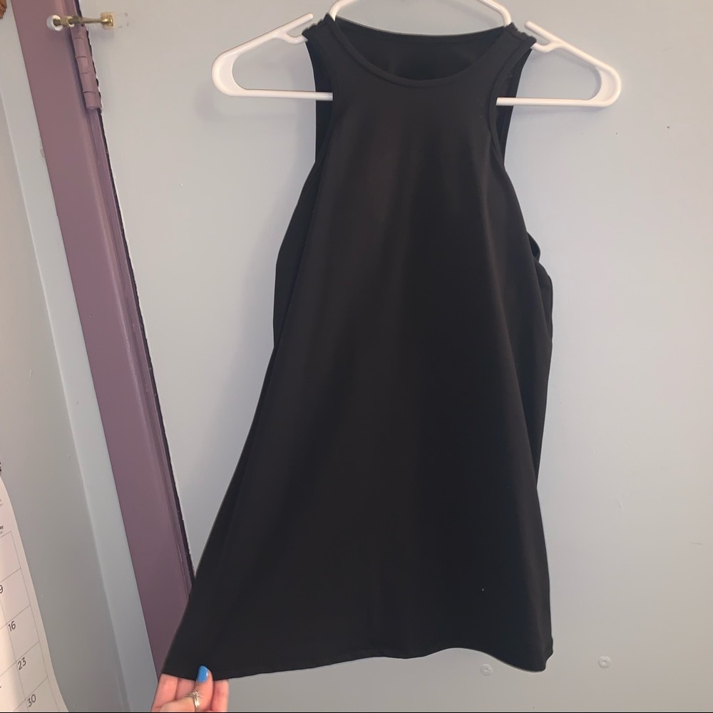 Black, workout tank top from Fabletics